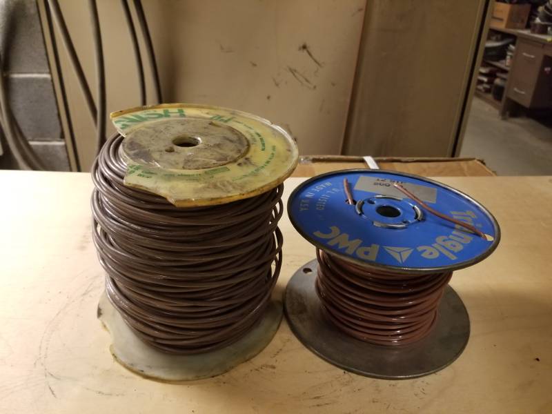 lot 8097 image: Grey & Copper Spools of Wire