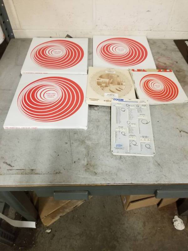 lot 8124 image: Honeywell Circular Charts and Dixon Clamp Chart