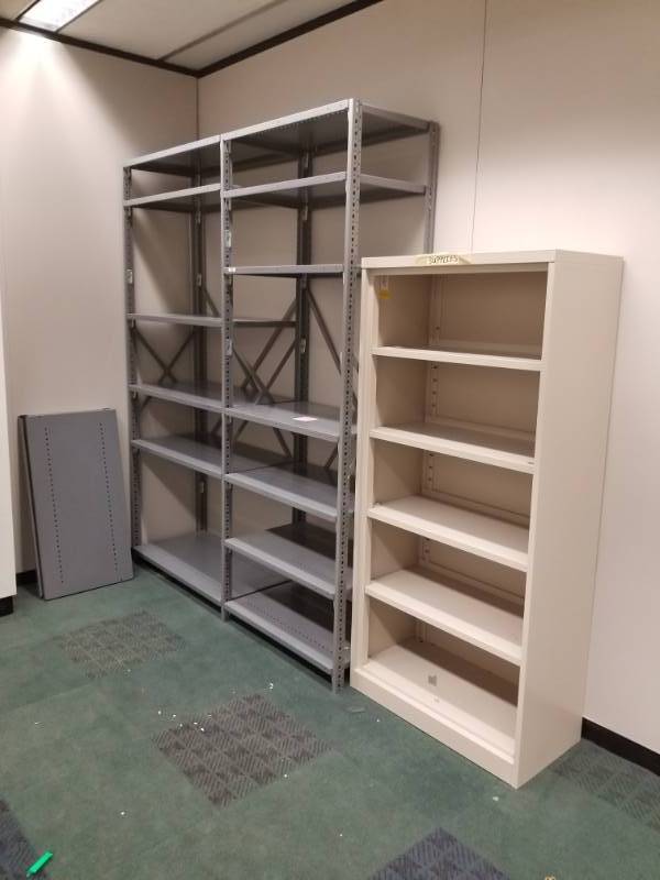 lot 9818 image: Storage Shelves & Book case