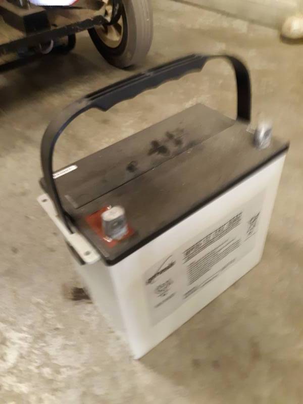 lot 8018 image: Genesis NP55-12 12V Sealed Rechargeable Lead-Acid Battery
