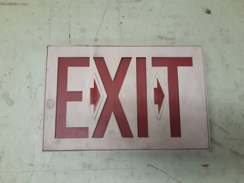 lot 8078 image: Lighted Exit Sign