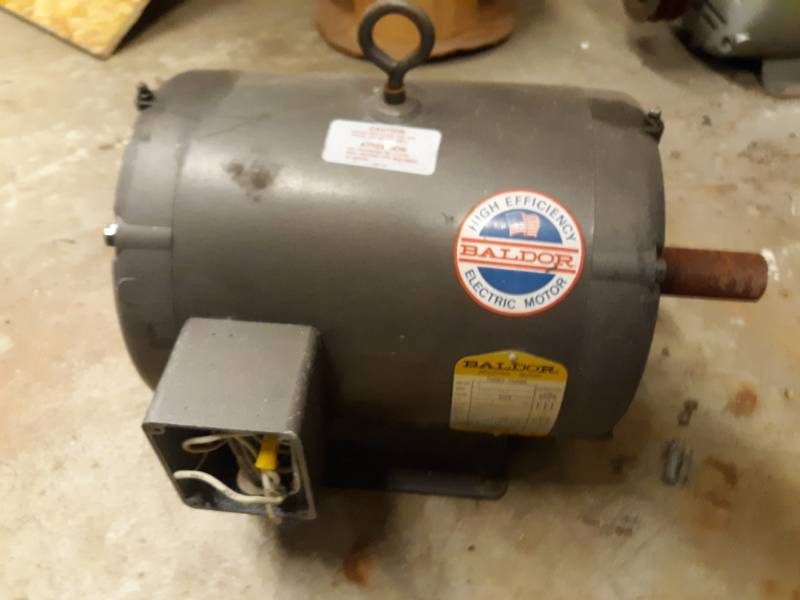 lot 8113 image: Baldor Three Phase Industrial Motor