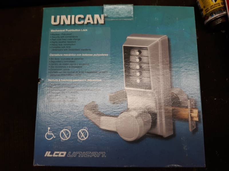 lot 8133 image: Unican Mechanical Pushbutton Lock