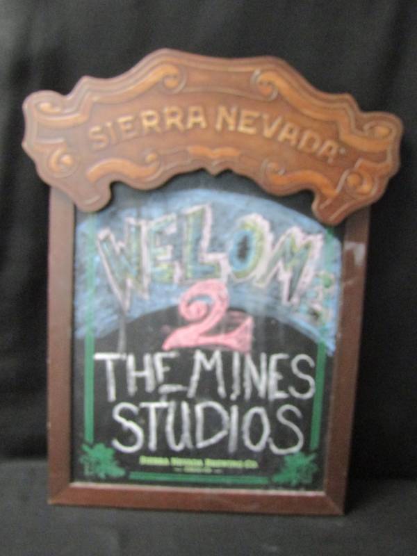 lot 3336 image: Sierra Nevada Beer Sign- With Chalkboard- Man Cave or Ba