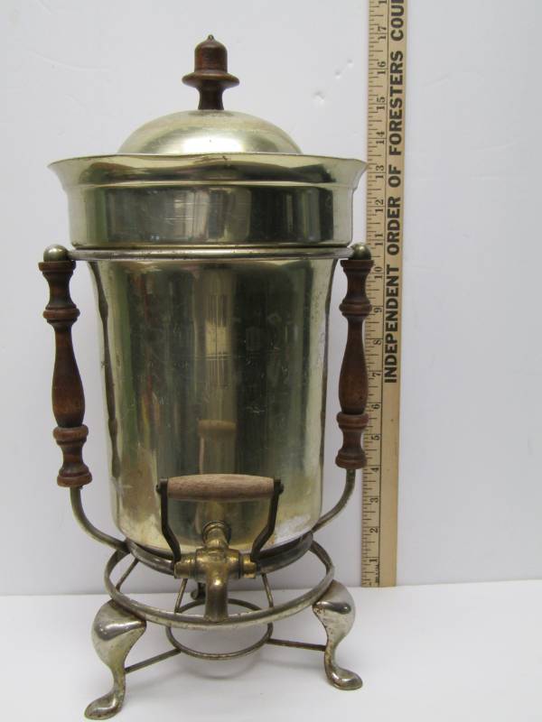 lot 3340 image: Ornate Coffee Percolator  Coffee Maker