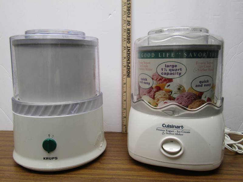 lot 3362 image: Cuisinart Frozen Yogurt Maker and Krups Bonus
