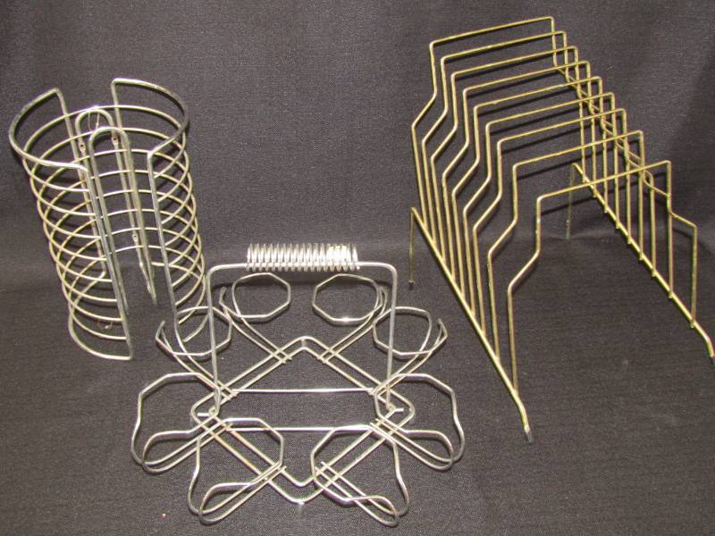 lot 3370 image: Wire- Record Holder- CD Holder- and Other