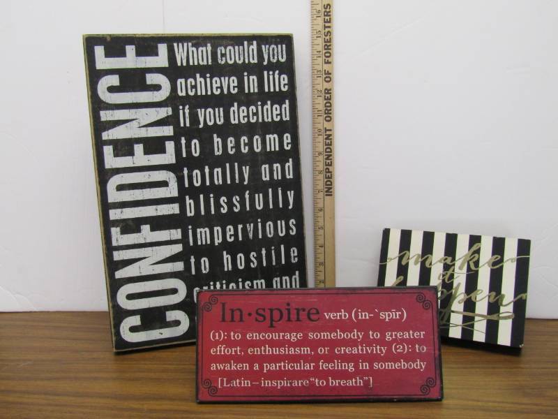 lot 3380 image: Inspirational Wall Decor  Pictures