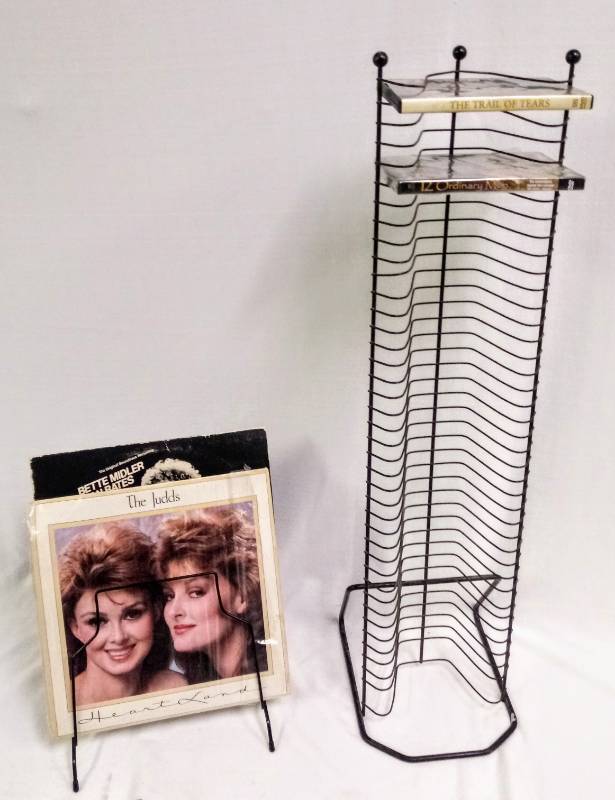 lot 5341 image: DVD Standing Rack & an Album Holder
