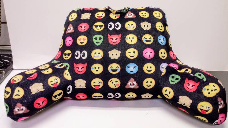 lot 5345 image: Emoji Design  Plush Pillow with Back, Neck and Arm Support