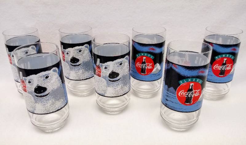 lot 5356 image: Lot of 7 Vintage Coca Cola Glasses