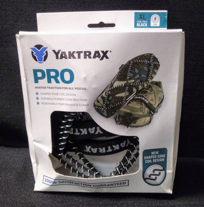 lot 5377 image: Yaktrax Walk Traction Cleats for Walking on Snow and Ice (1 Pair)