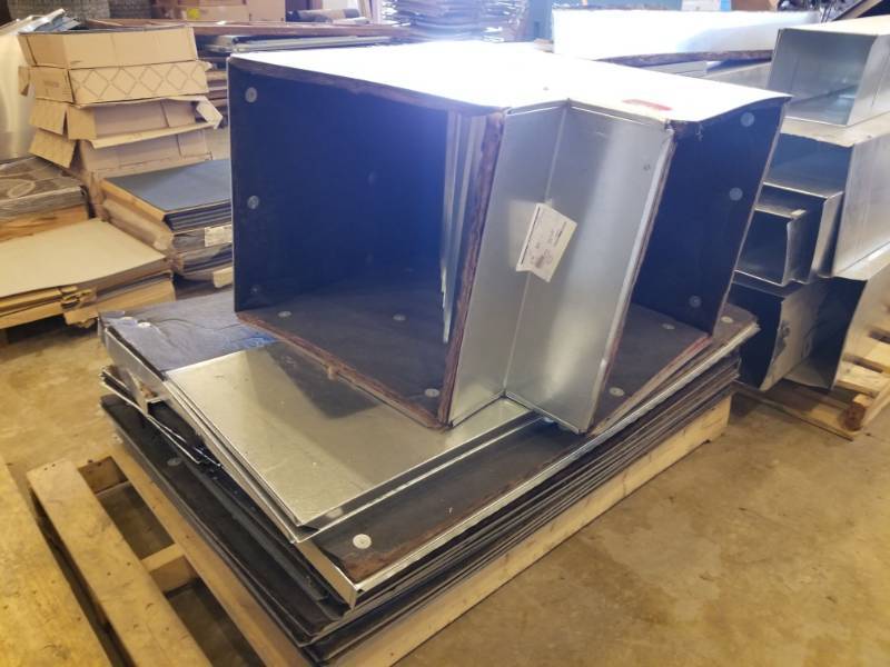 lot 7703 image: Pallet Of Air Duct Panels