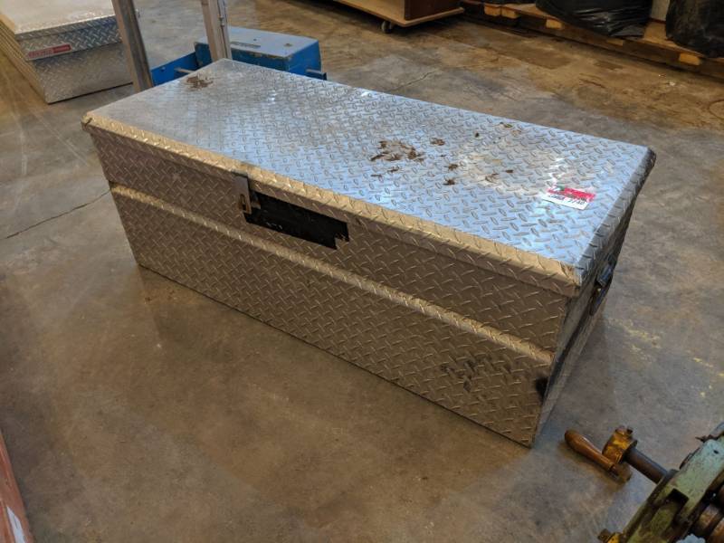 lot 7740 image: Aluminum Truck Tool Box