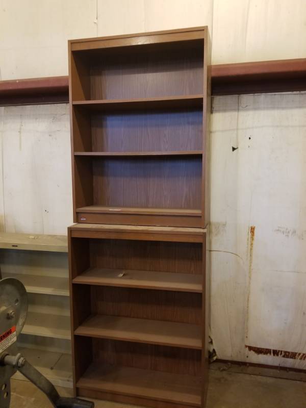 lot 7766 image: (2) Wood Bookcases