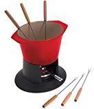 lot 1106 image: Le Creuset Enameled Cast-Iron 1-34-Quart Traditional Fondue Pot, Cherry