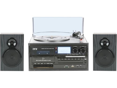 lot 1114 image: QFX TURN-250 Home Stereo wTurntableCassetteCDMP3