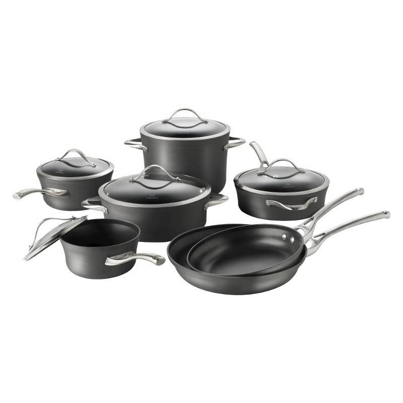 lot 1118 image: Calphalon Contemporary Nonstick 12 Piece Cookware Set