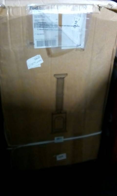 lot 1119 image: Square Flame Heater in Mocha Finish