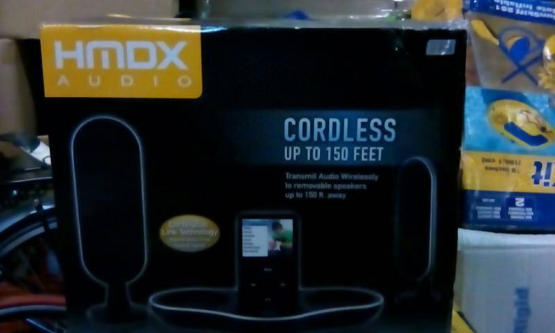 lot 9272 image: Hmdx Audio Wireless Speaker Sytem Dock For Ipod Cp-hmdxs50 Homedics
