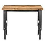lot 4493 image: Gladiator - 4 Adjustable Height Hardwood Workbench - Hammered Granite