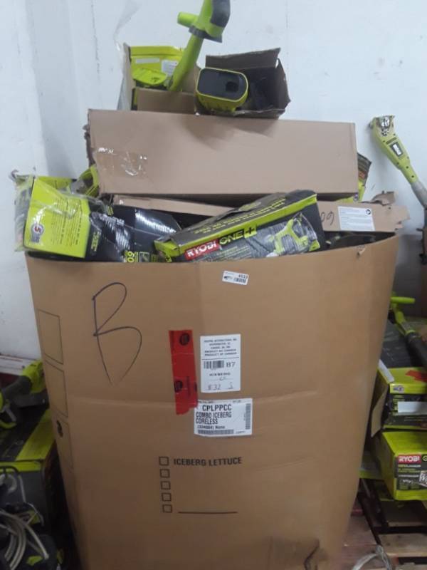 lot 4533 image: large ryobi and dewalt pallet