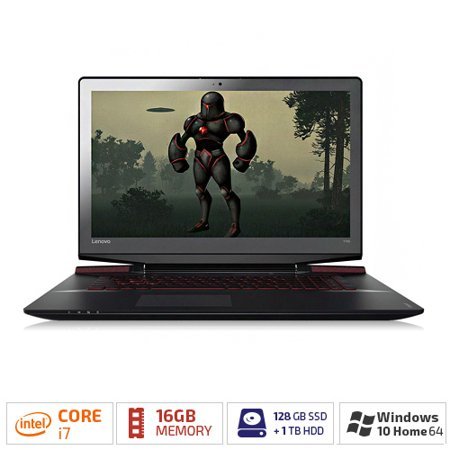 lot 12887 image: Lenovo - Y700 17.3  Laptop - Intel Core I7 - 16gb Memory - Nvidia Geforce Gtx 960m - 1tb Hard Drive  128gb Solid State Drive - Black, Factory Sealed