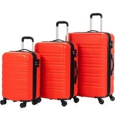 lot 12889 image: bcp Luggage Set, Red
