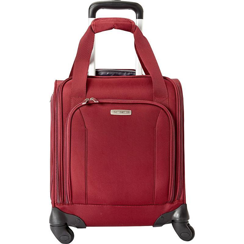 lot 12890 image: Samsonite Spinner Underseat with USB Port, Maroon