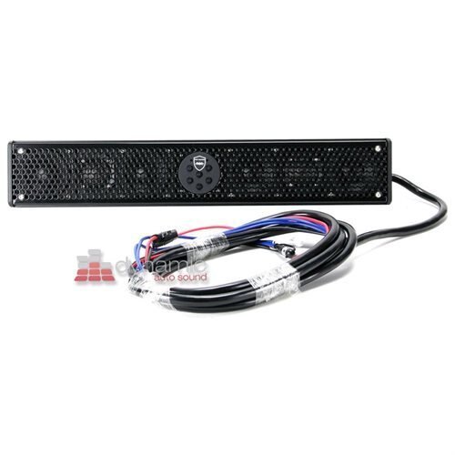lot 12894 image: Wet Sounds Stealth 6 Ultra HD 200W Amplified Black Marine ATV Soundbar  Remote