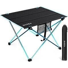 lot 12918 image: Intey Ultra Light Portable Table, Black & Blue