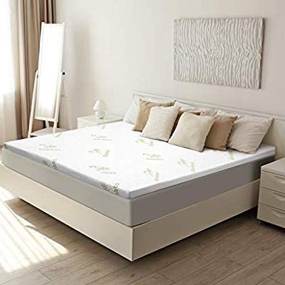 lot 12930 image: Langria Memory Foam Mattress Topper, Queen