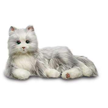 lot 12998 image: Joy For All Silver Cat With White Mitts