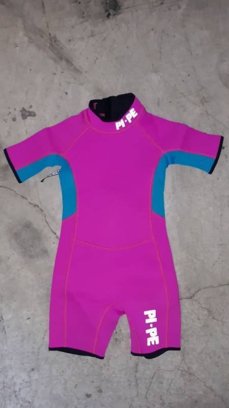 lot 13193 image: Pi-Pe Kids Water Suit, Large, Pink, New