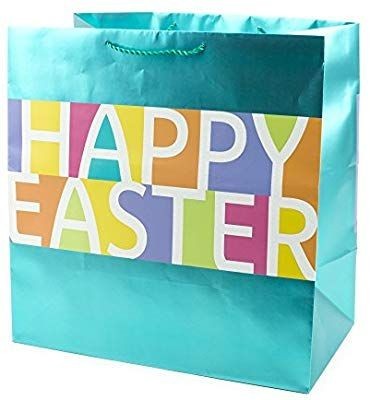 lot 13207 image: Hallmark Grand Easter Gift Bag (color Block, Happy Easter)