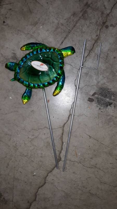 lot 13240 image: Sunset Vista Designs, Turtle Garden Stake 41 , New