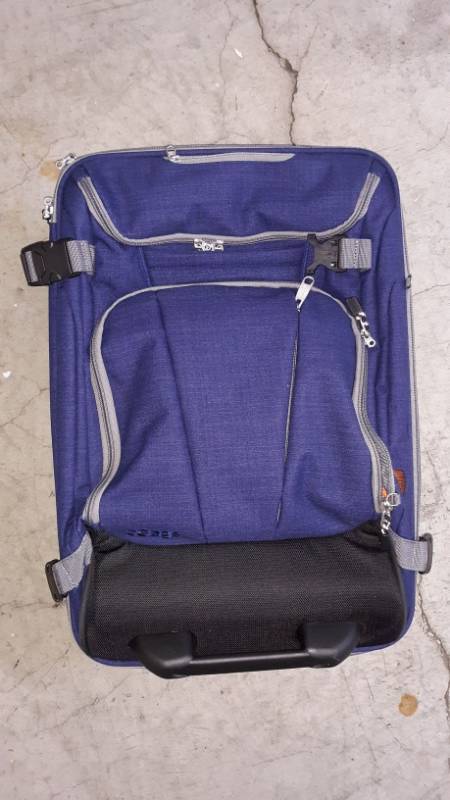 lot 13247 image: eBags Navy Rolling Suitcase