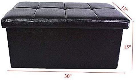 lot 13249 image: Brown Style Storage Bamboo Ottoman