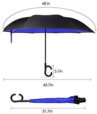 lot 13253 image: Henatad Double Layer Inverted Folding Umbrella