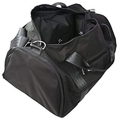lot 13290 image: Orange Mud Duffel Gym Bag, Black, New