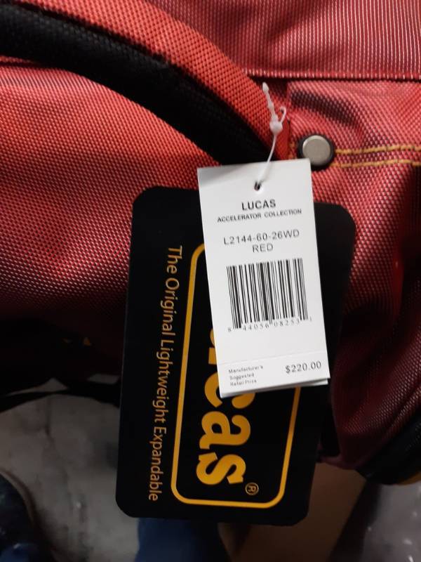 lot 13509 image: Lucas Accelerator 26 Inches Bag, One Size Red