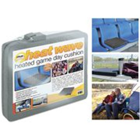 lot 13520 image: Ideas in Motion Heated Game Day Cushion