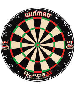 lot 13533 image: Winmau Blade 5 Bristle Dartboard.