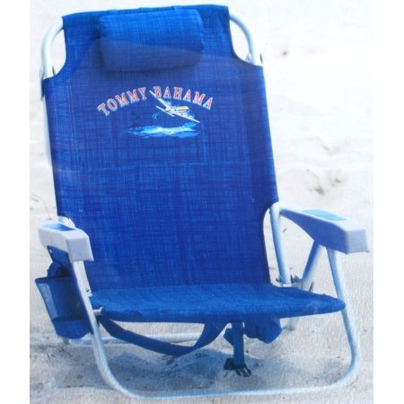 lot 13542 image: Tommy Bahama Backpack Chair, Dark Blue
