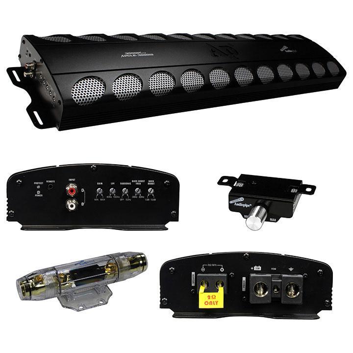 lot 13765 image: Audiopipe APCL-30001D 3000 Watt RMS Mono Class D Car Audio Power Amplifier Amp