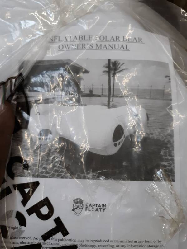 lot 13850 image: Inflatable Polar Bear