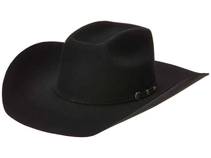 lot 14005 image: Ariat A7520201-6.75 Mens Wool Added Money Crown 3 Piece Buckle Band Western Hat Brown - Size 6.75 - 3 Piece