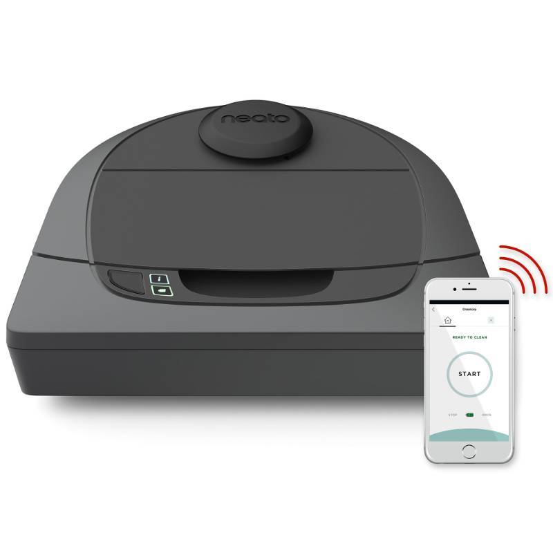 lot 14045 image: Neato - Botvac D Series Robot Vacuum - Dark Gray