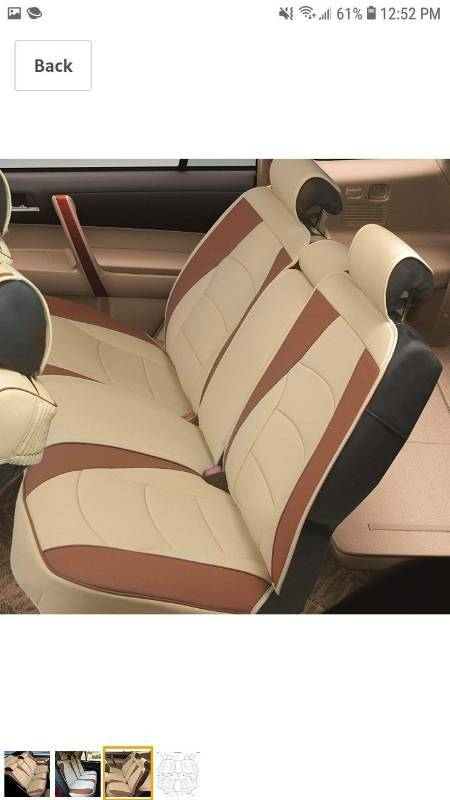 lot 14070 image: Leather Seat Covers