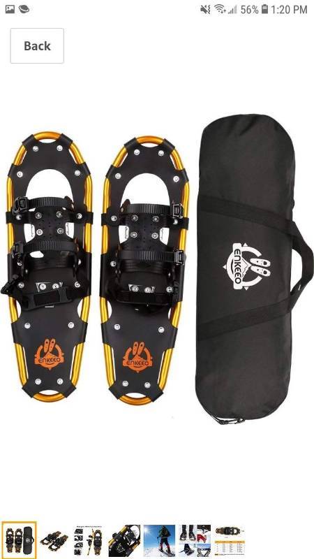 lot 14082 image: ENKEEO All Terrain Snowshoes Lightweight Aluminum Alloy Snow Shoes